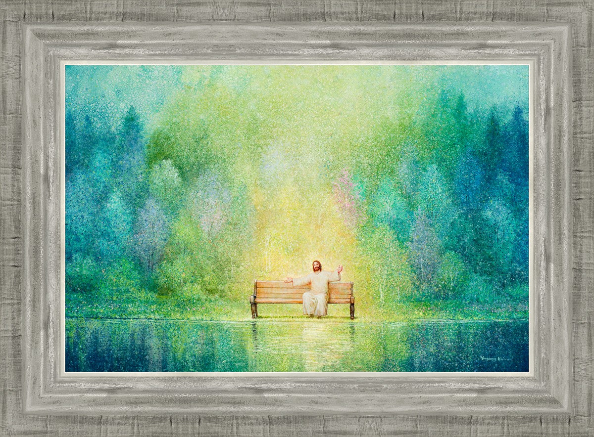 Come Unto Me and I Will Give You Rest - Inspirational Christian Wall Art for Home Decor & Church - Perfect for Bedroom, Living Room & Office