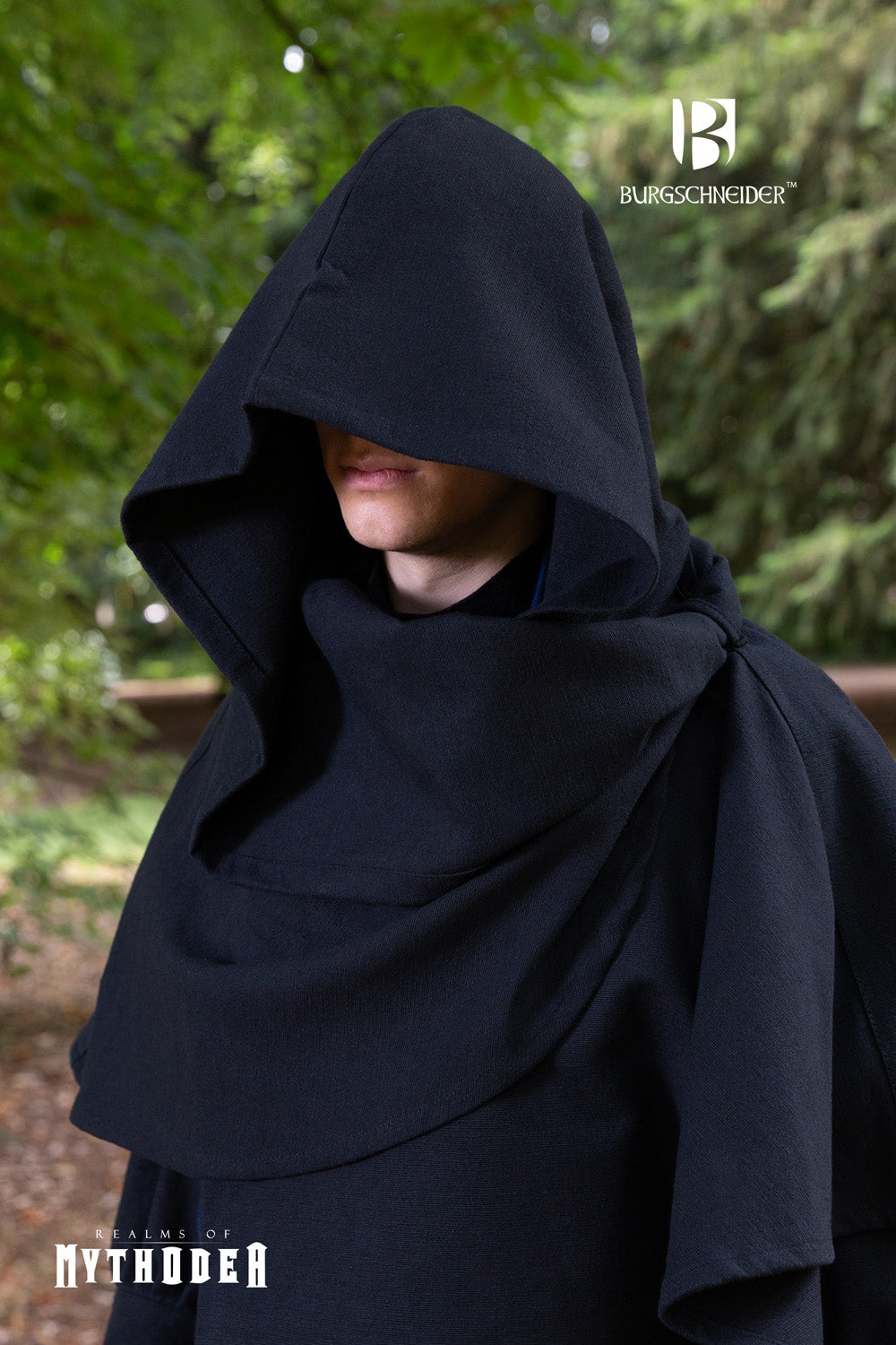 Black Dynasty Cape - Elegant Gothic Cloak for Cosplay, Halloween Costumes & Medieval Renaissance Fairs | Perfect for LARP, Theater Performances & Fantasy Events