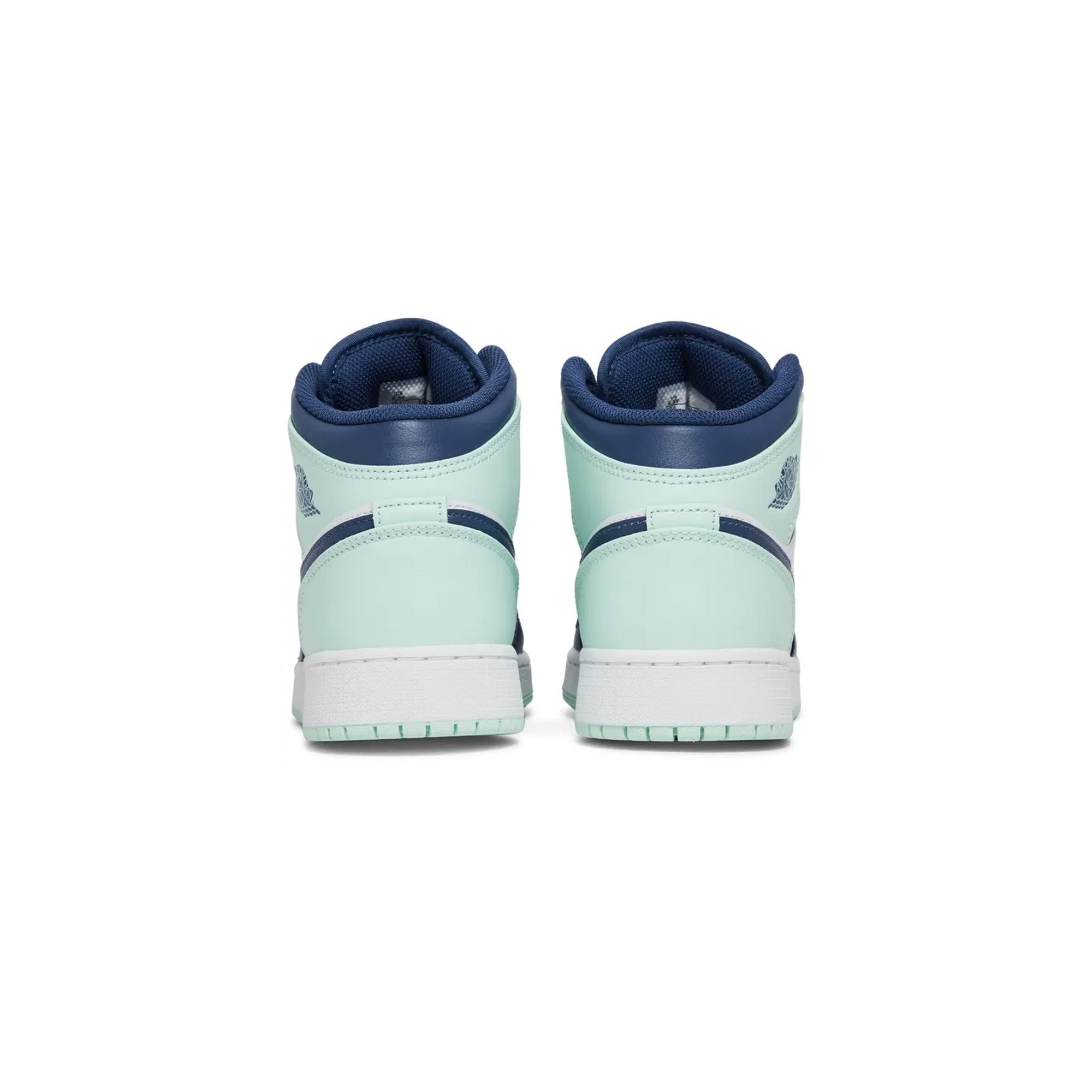 Air Jordan 1 Mid 'Blue Mint' GS Sneakers for Girls (2022) - Comfortable Basketball Shoes for School, Sports & Casual Wear