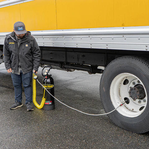 Power Tank Big Kahuna Safety Series 60 PSI Liquid Analog Ventoso Tire Inflator - Heavy Duty Air Compressor for Trucks, SUVs & Off-Road Vehicles - Perfect for Emergency Roadside Assistance & Off-Grid Adventures