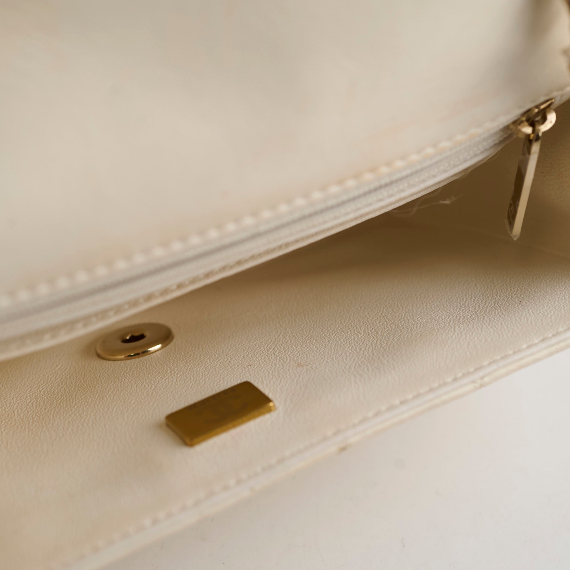 Chanel Mini Rectangular Cream Lambskin Crossbody Bag with Microchip - Luxury Designer Handbag for Women, Perfect for Parties, Dating & Everyday Use