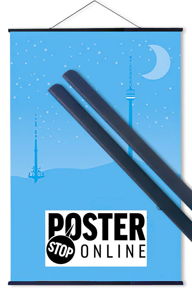 Star Wars Movie Poster 24x36 Inches - Darth Vader, Han Solo & Luke Skywalker Action Figures Wall Art - Includes Black Poster Hanger - Perfect for Home Theater, Game Room & Office Decor