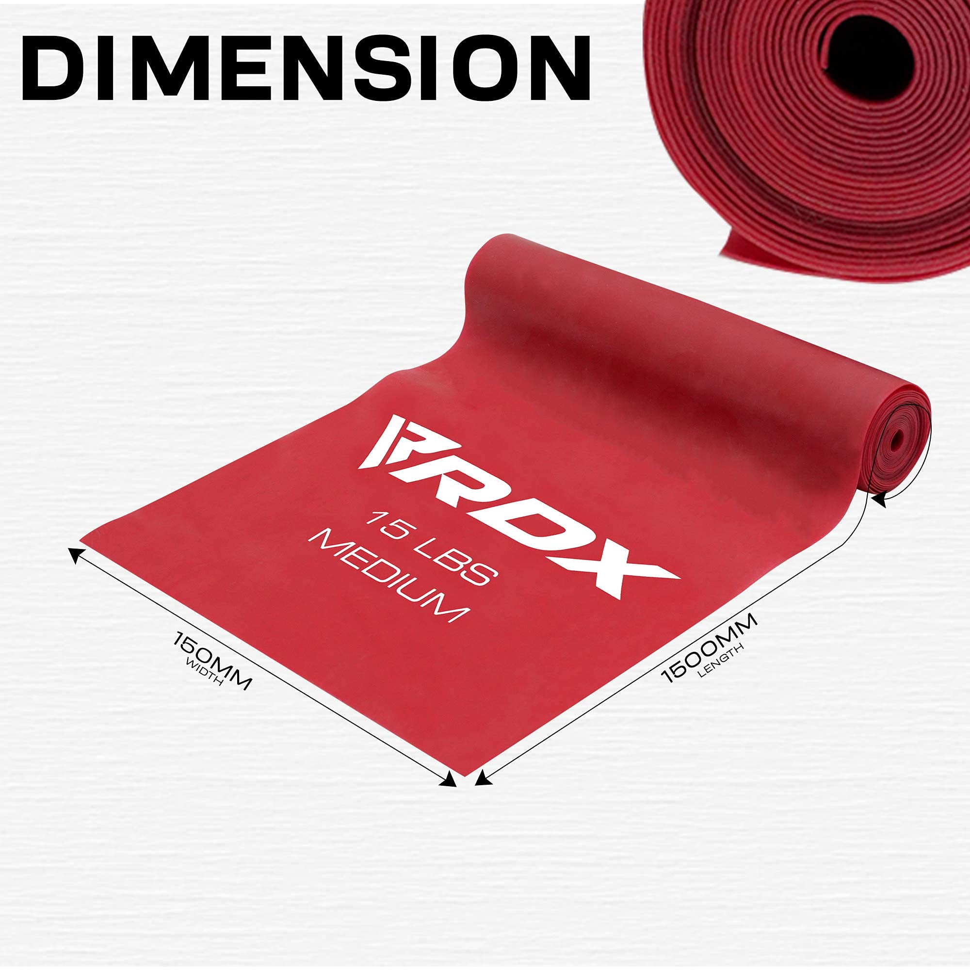 RDX TPE Resistance Bands Set - 3 Levels, 1.5M Long | REACH & RoHS Certified | Skin-Friendly Flat Elastic Loops for Yoga, Gym, Home Workouts | Ideal for Pilates, Ballet, Leg Training & Body Toning | Perfect for Home Fitness, Physical Therapy & Weight Loss Routines