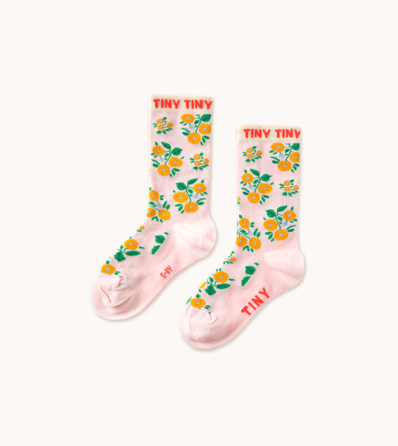 Tinycottons Kids Flower Socks - Cute Floral Pattern Ankle Socks for Girls & Boys | Perfect for School, Playdates & Special Occasions