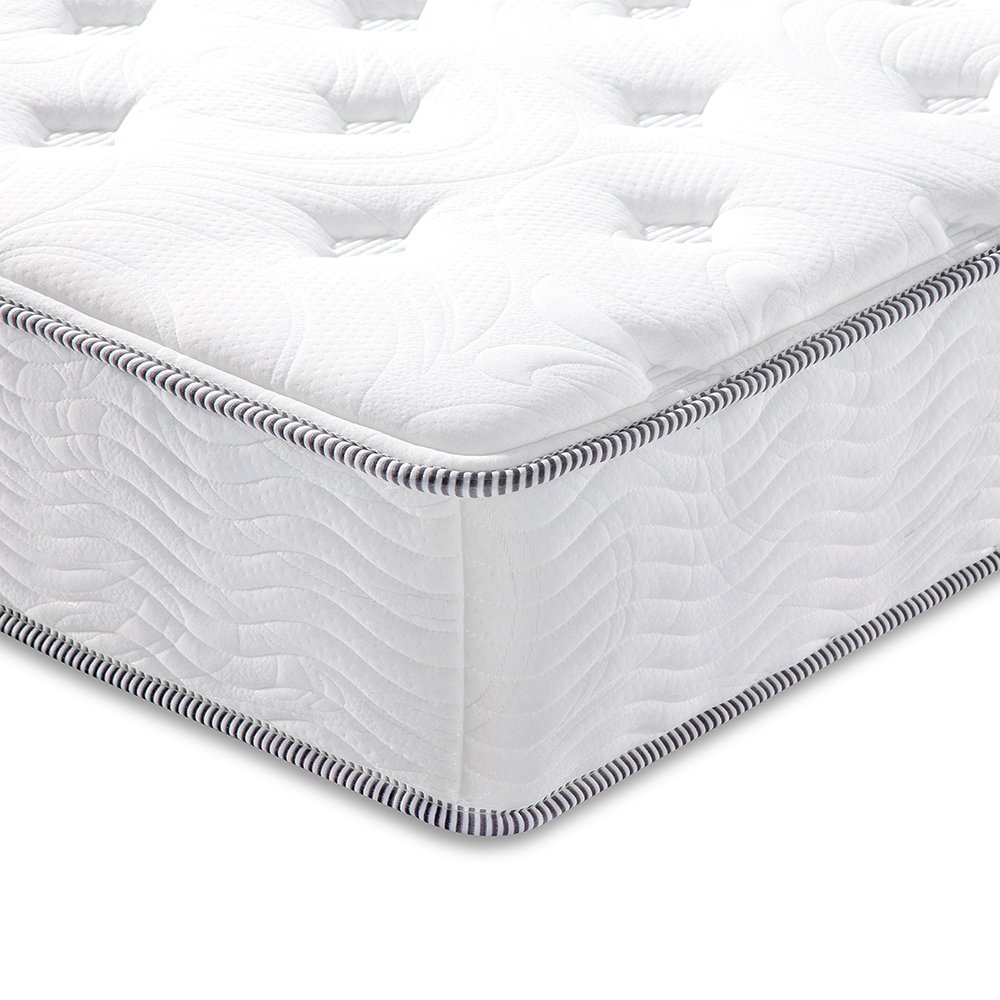 Olee Sleep 10 Inch Hybrid Mattress - Gel Infused Memory Foam & Pocket Springs for Pressure Relief - Queen Size Bed for Side, Back & Stomach Sleepers - Perfect for Guest Rooms & Master Bedrooms