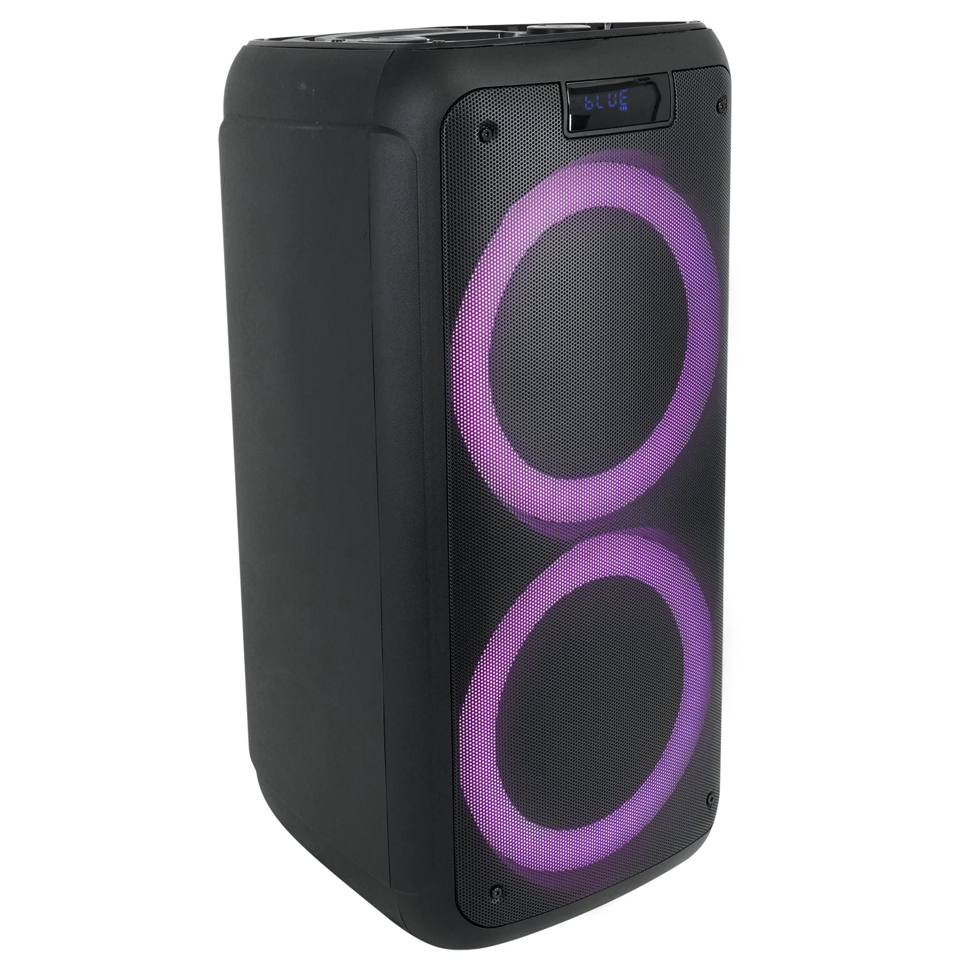 Norcent NSP-26 6.5 Inch Portable Bluetooth Speaker with LED Party Lights - 3600mAh Rechargeable Battery, 5 Hours Playtime, Wireless Outdoor Speaker for Beach, Pool Parties & Camping