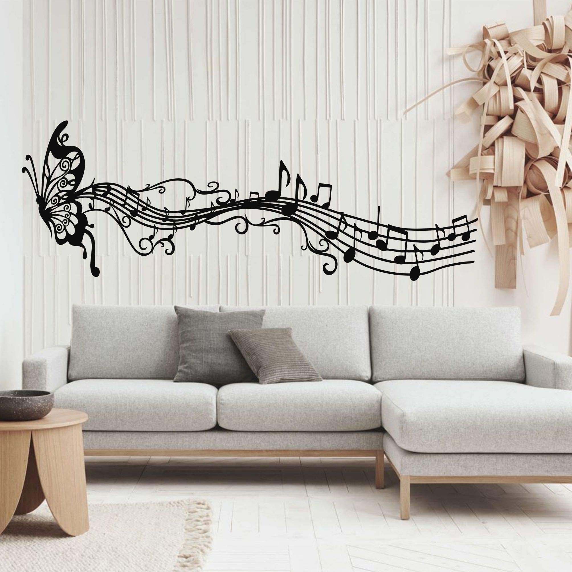 DEKADRON Metal Wall Art Decor - Butterfly & Music Notes Design for Music Lovers - 39
