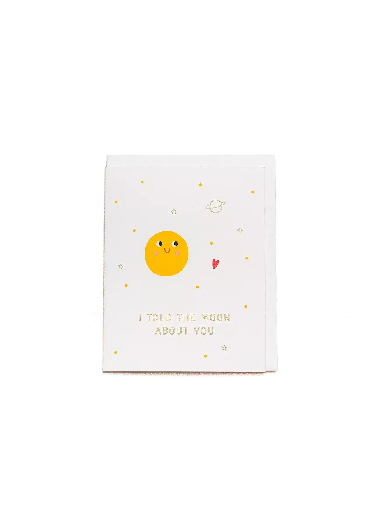 Beirut Je T’aime I Told The Moon About You Romantic Greeting Card - Perfect for Anniversaries, Valentine's Day & Long Distance Love Letters