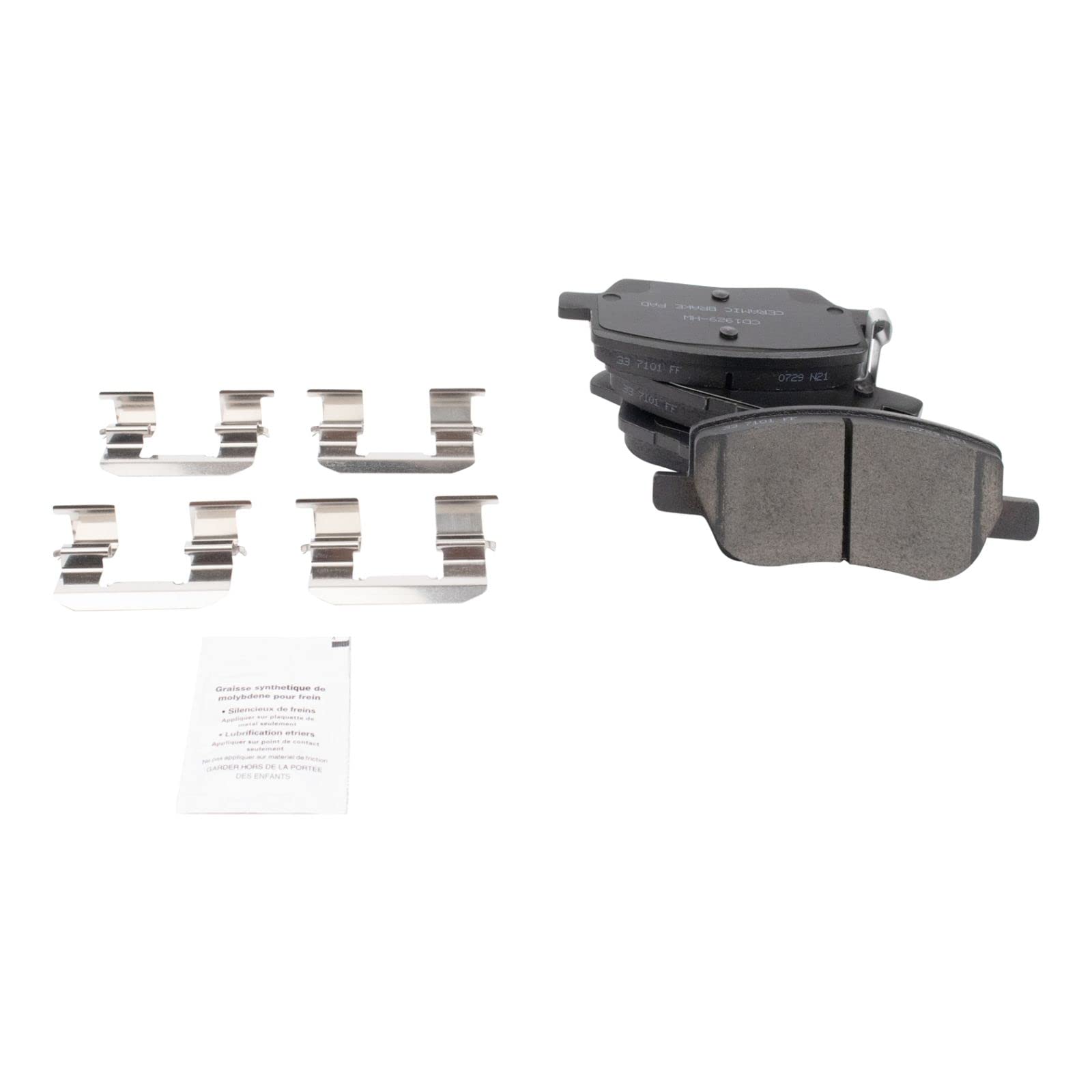 Ceramic Front Brake Pads for 2018-2020 Chevrolet Sonic - High Performance, Low Noise & Dust - Perfect for City Driving and Daily Commutes