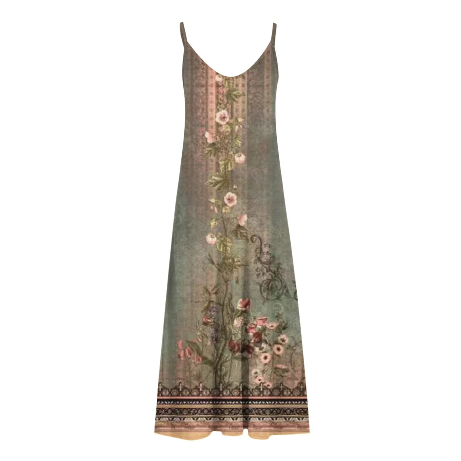 Oelaio Plus Size Maxi Dresses for Women - Flowy Summer Beach Wedding Guest & Party Dresses - Perfect for Outdoor Weddings, Vacations & Special Occasions