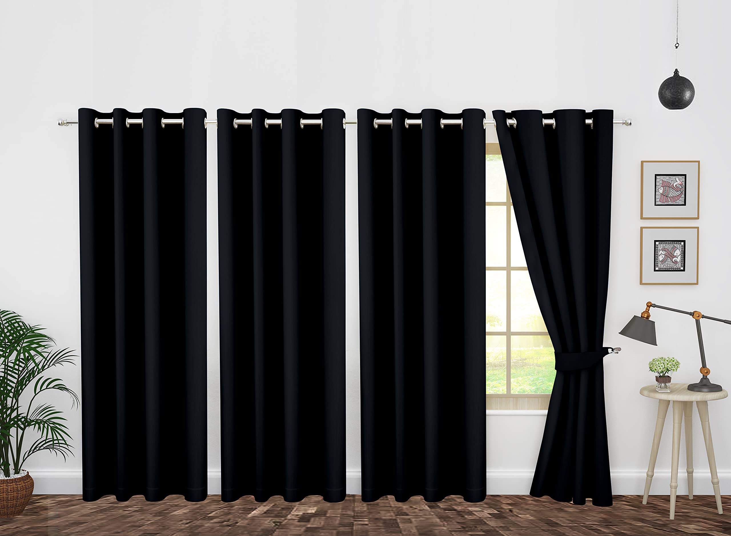 Blackout Curtains 46x84 Inch - Thermal Insulated Noise Reducing for Bedroom & Living Room