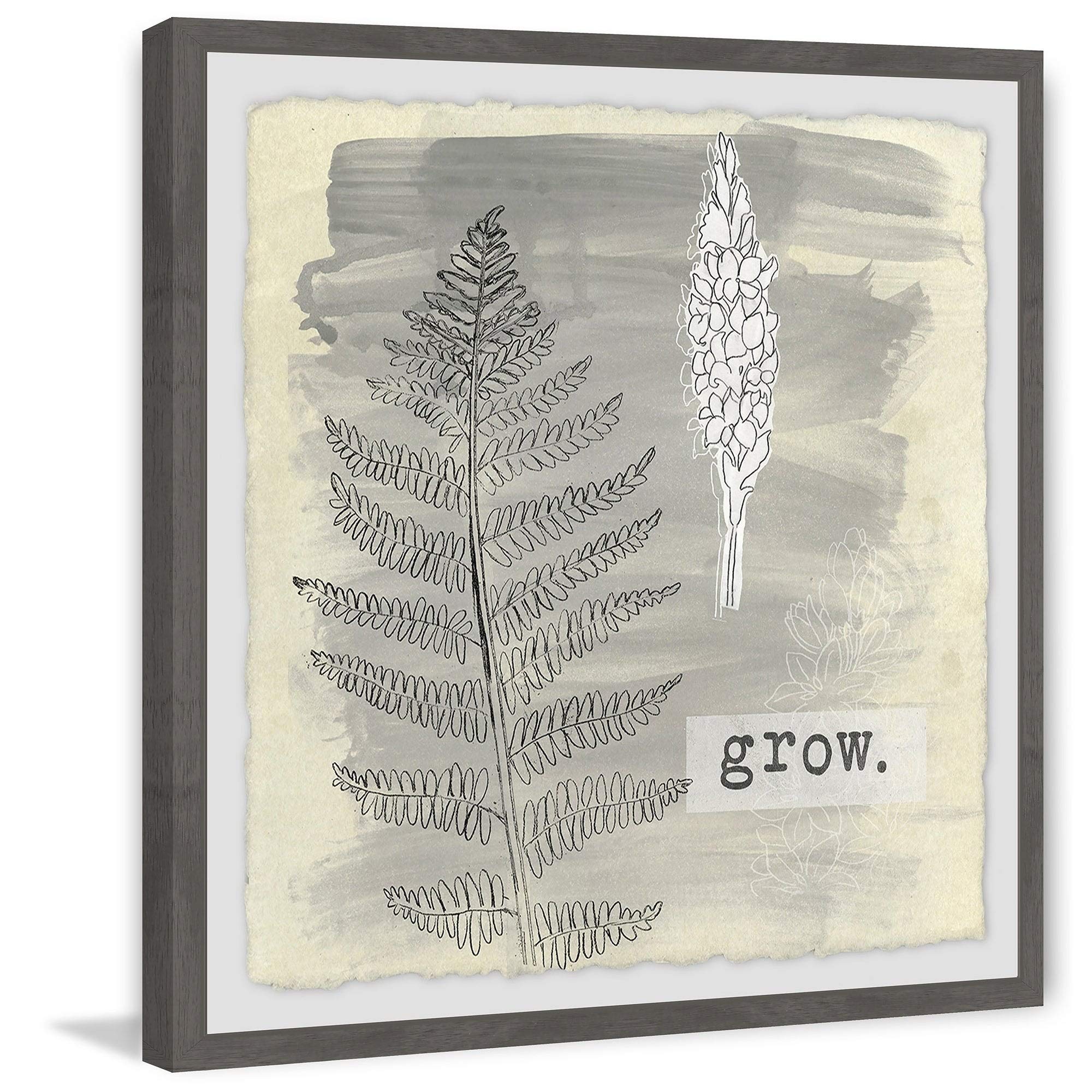 Handmade Garden Scrapbook Framed Print 18x18 - Marmont Hill Wall Art for Home Decor, Office & Gift Giving