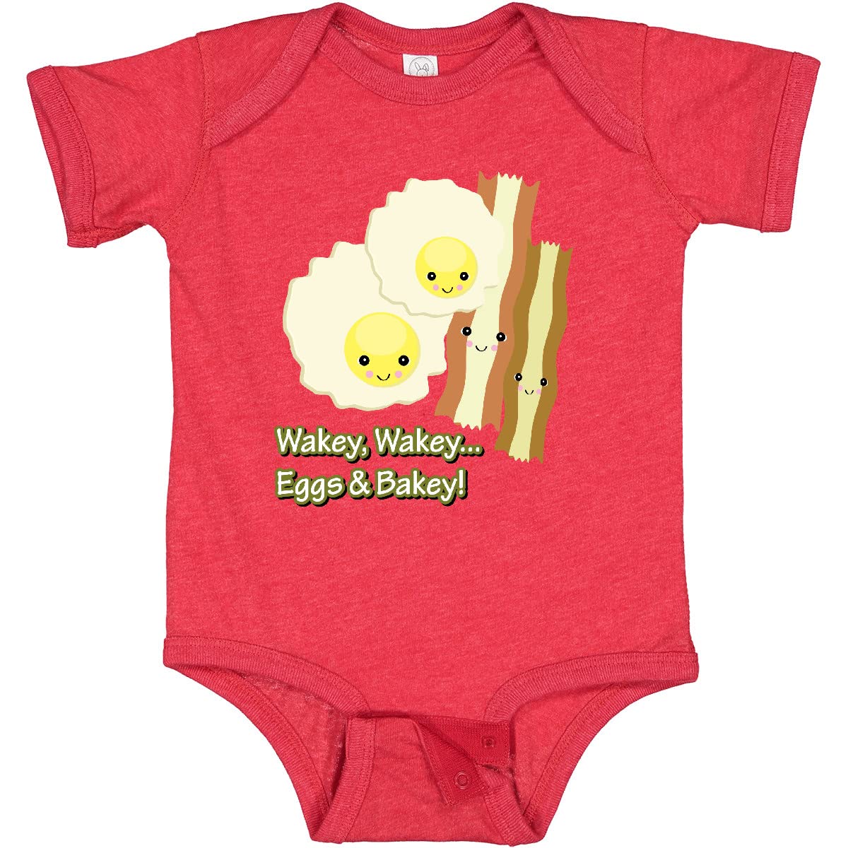 Cute Kawaii Wakey Wakey Eggs N Bakey Baby Bodysuit - Perfect for Playdates & Family Photos