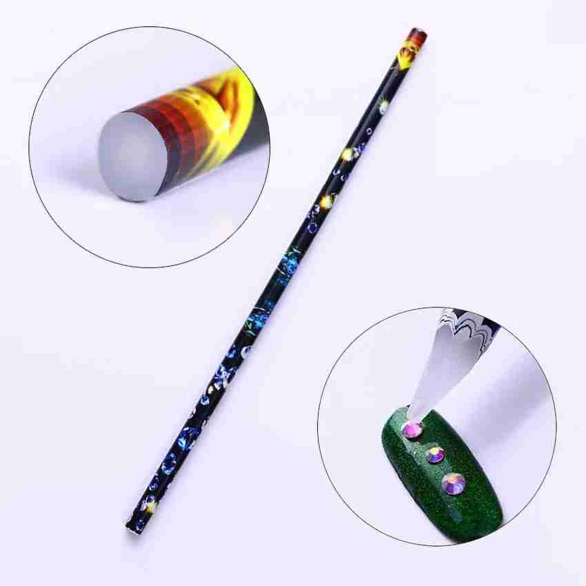 BE WAX PENCIL FOR RHINESTONES - Premium Wax Adhesive for Crystal Rhinestones & Gems - Perfect for Nail Art, Jewelry Making & DIY Crafts