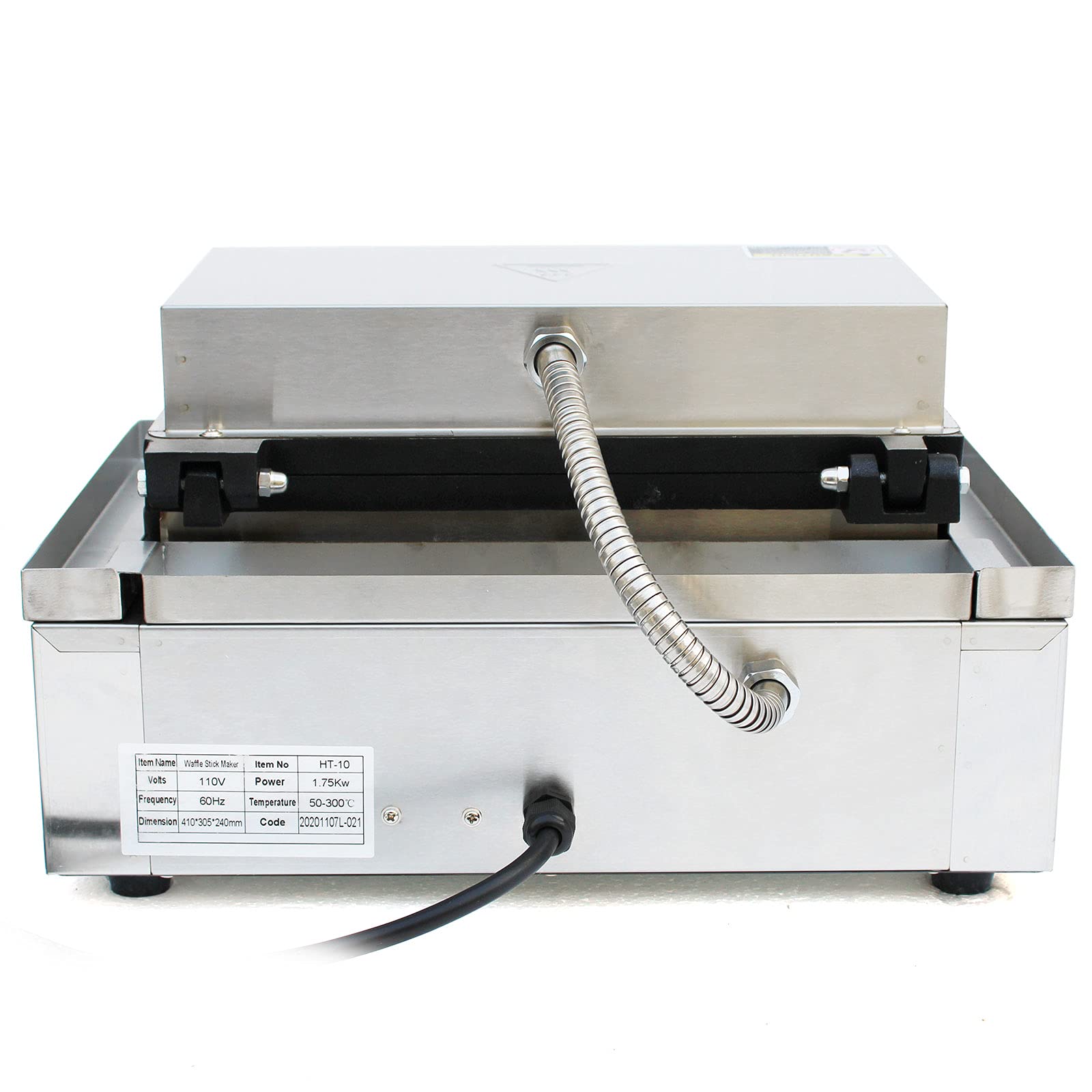 10pcs Commercial Waffle Maker Electric Waffle Machine 110V with Adjustable Temperature 122-572℉, Non-Stick Belgian Waffle Iron for Restaurant, Cafe, and Home Use - Perfect for Breakfast, Brunch, and Dessert Making