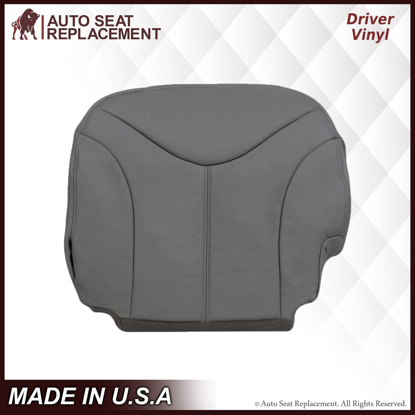 2000-2002 GMC Yukon & Sierra XL Custom Fit Seat Covers - Premium Pewter Gray Car Interior Accessories for Truck & SUV | Perfect for Road Trips, Daily Commute & Off-Road Protection
