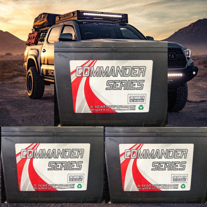 Commander Series Group Size 65 Automotive Battery 850CCA - Reliable Power for Cars, Trucks & SUVs | Cold Weather & Daily Driving Performance