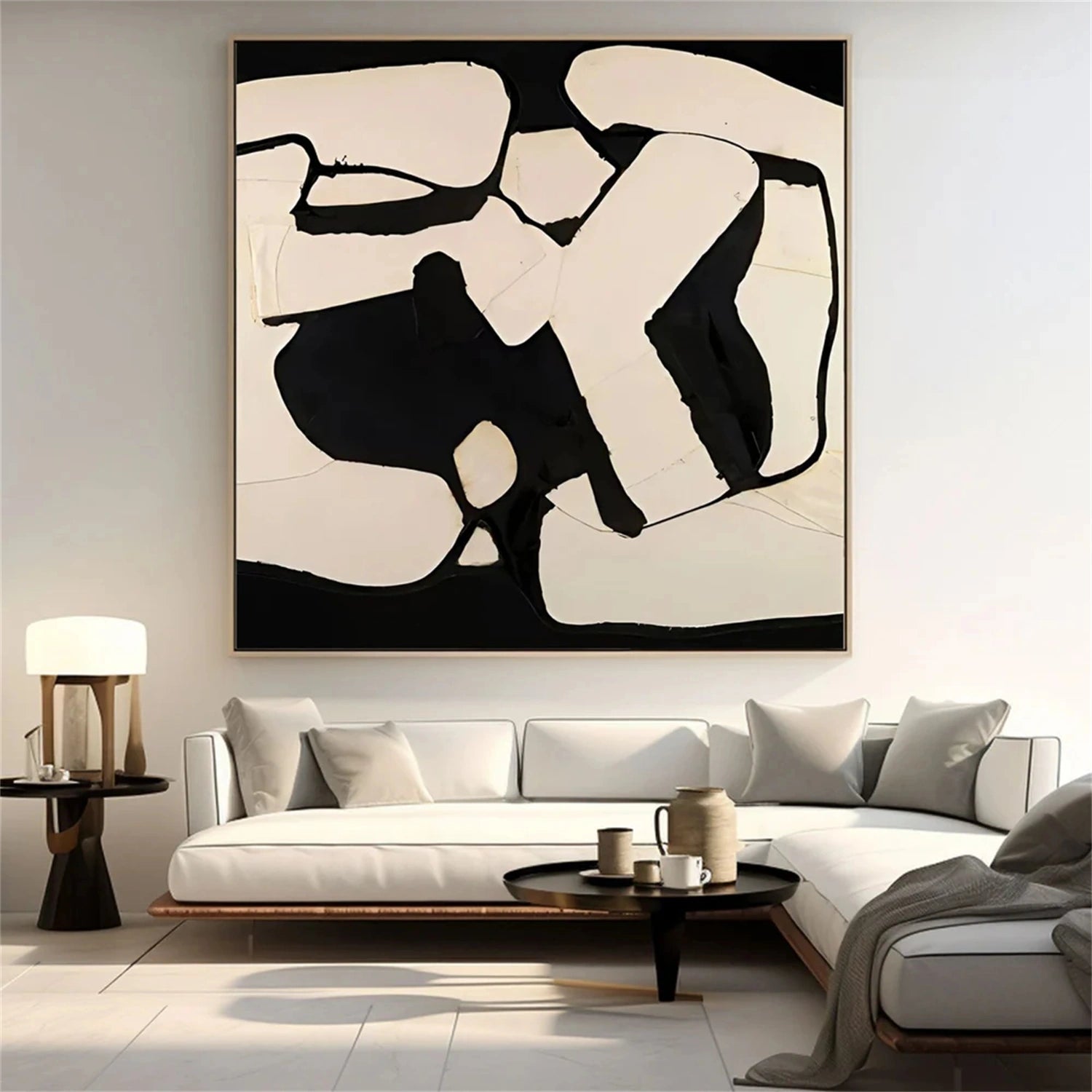 Abstract Tranquility Art Painting #WS217 - Modern Wall Decor for Living Room, Bedroom & Office - Calming Canvas Artwork for Home & Workspace