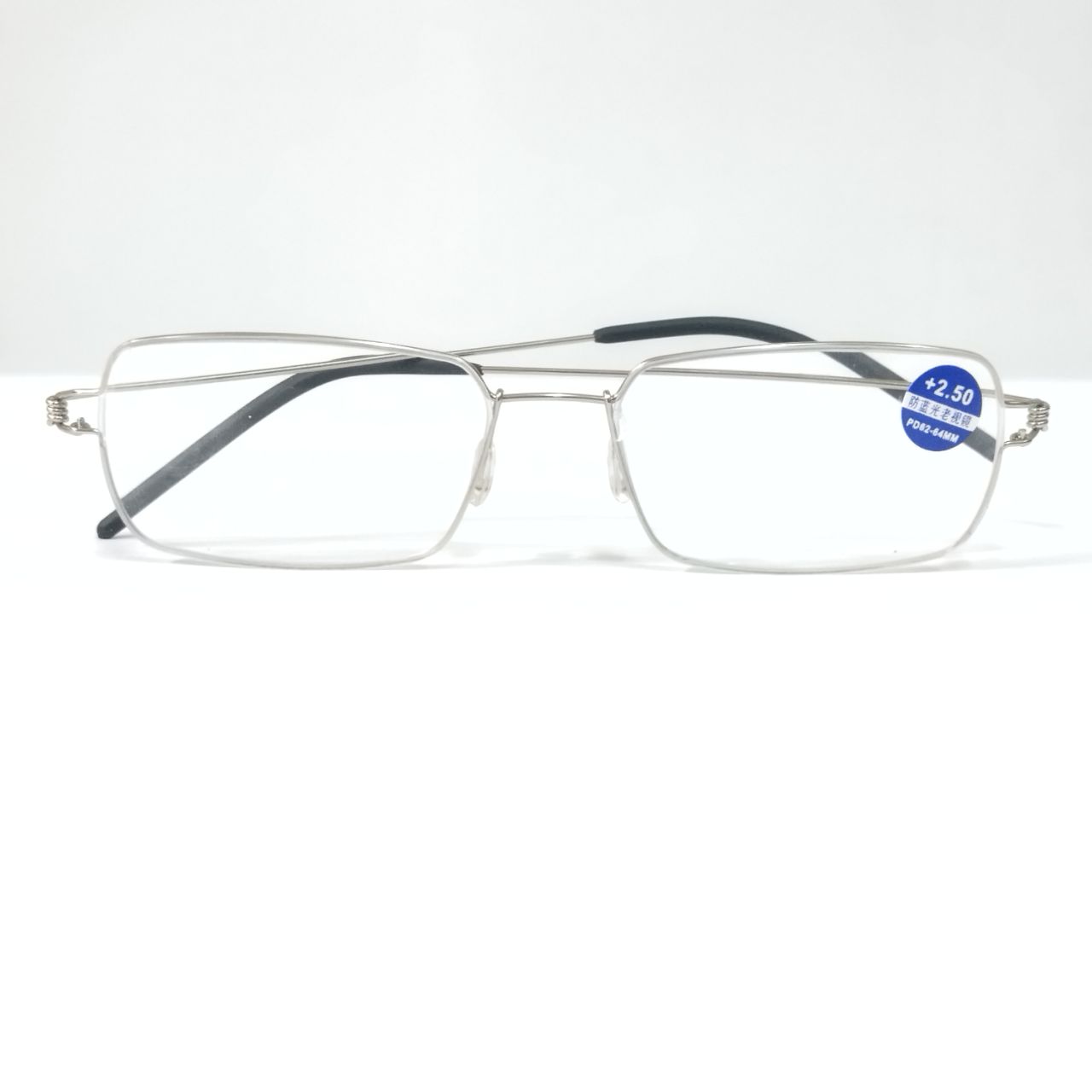 Ultra Lightweight Silver Wire Frame Blue Light Blocking Reading Glasses for Computer & Screen Use - Reduce Eye Strain & Improve Sleep
