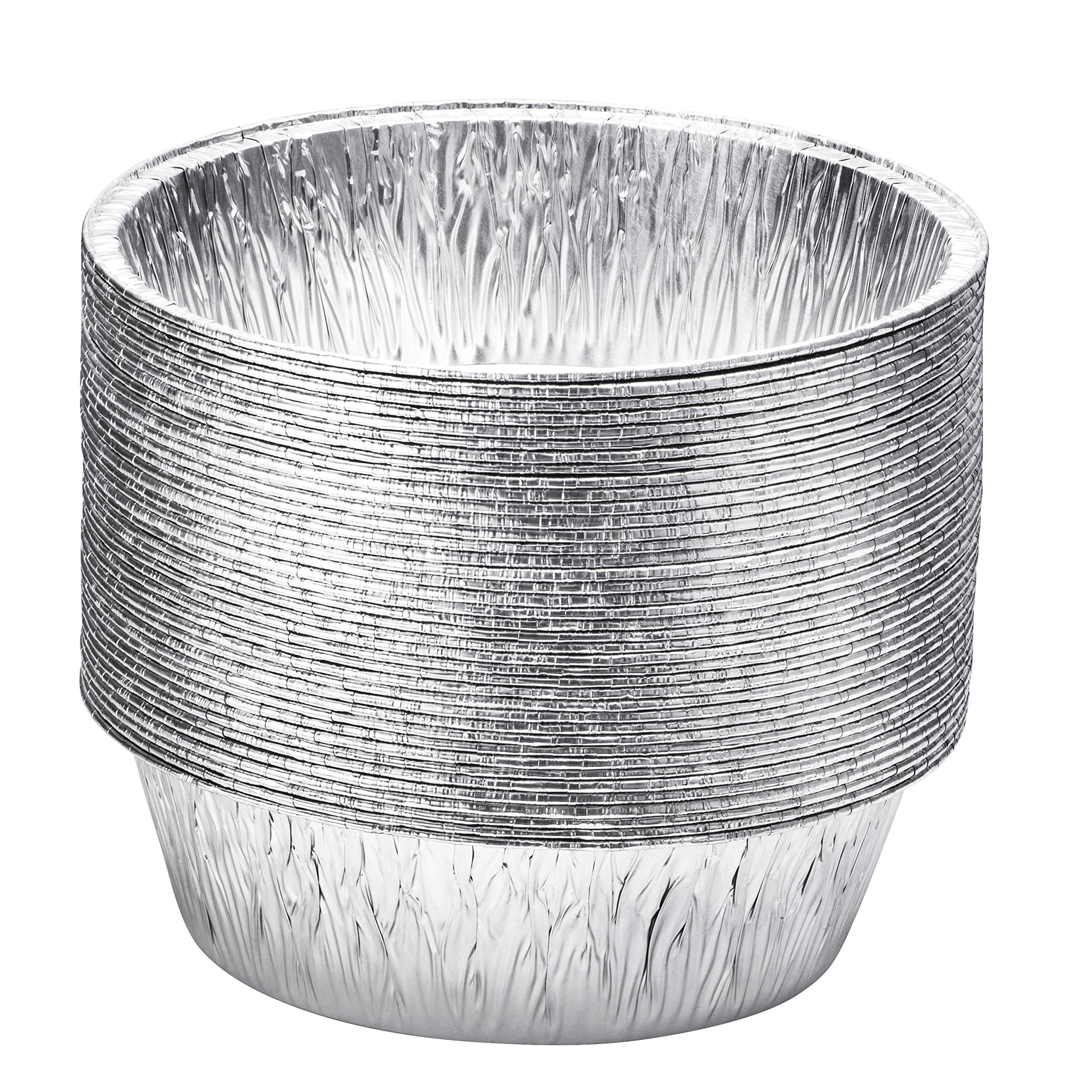 10-Inch Aluminum Dutch Oven Liner Pans | Disposable Cake Pan and Extra Deep Aluminum Foil Pans for Baking, Freezing, and Storage | Durable Aluminum Round Baking Pans | 20 Count | Perfect for Birthday Cakes, Thanksgiving Pies, Meal Prep, and Party Catering