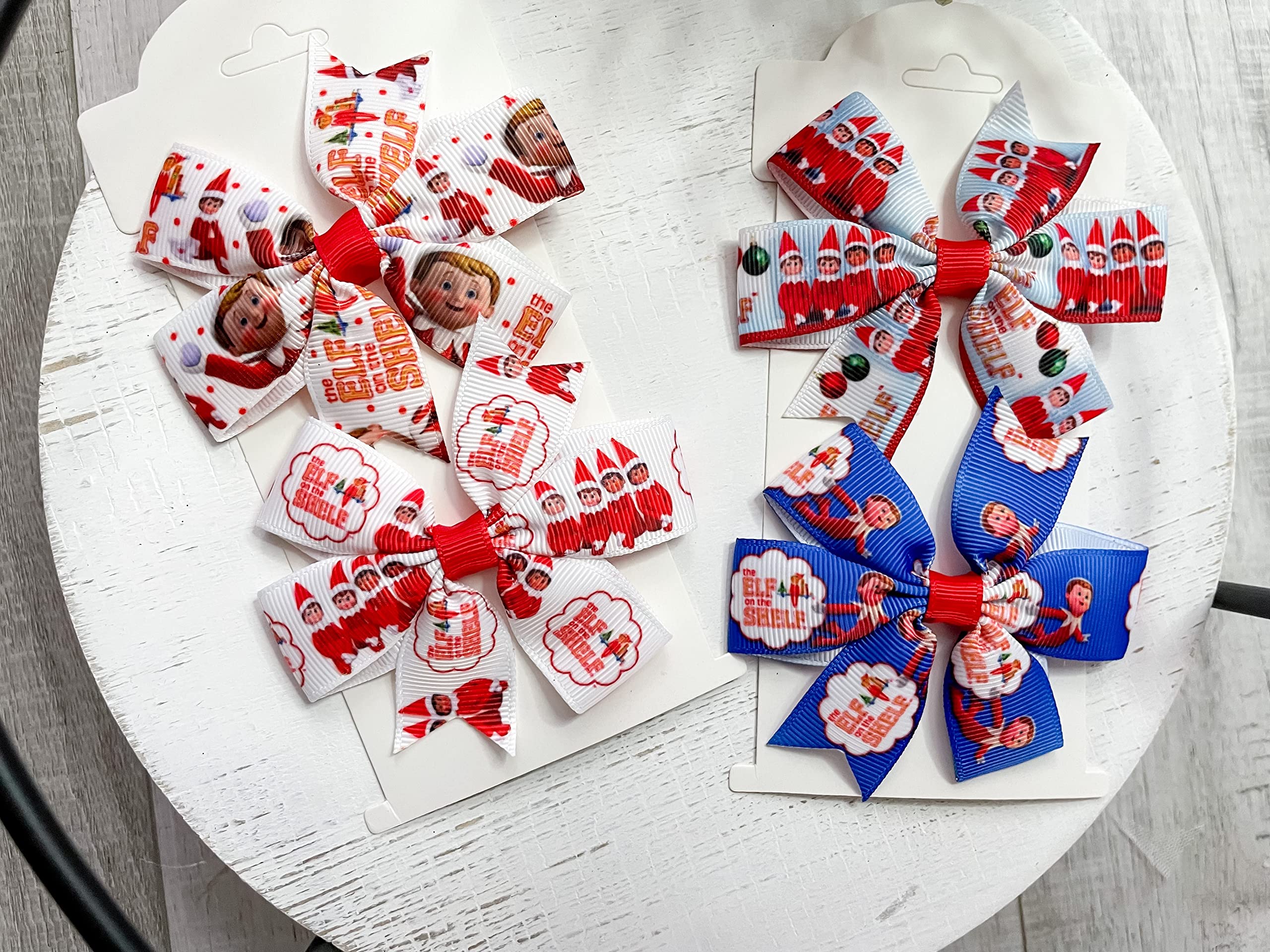 Elf Hair Bows for Christmas - Cute Holiday Hair Accessories for Kids & Adults - Perfect for Elf Costumes, Christmas Parties & Festive Photos