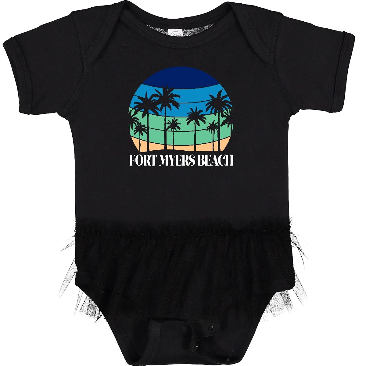 Inktastic Fort Myers Beach Vacation Trip Infant Tutu Bodysuit - Cute Baby Girl Outfit for Beach Holidays, Family Vacations & Photo Shoots