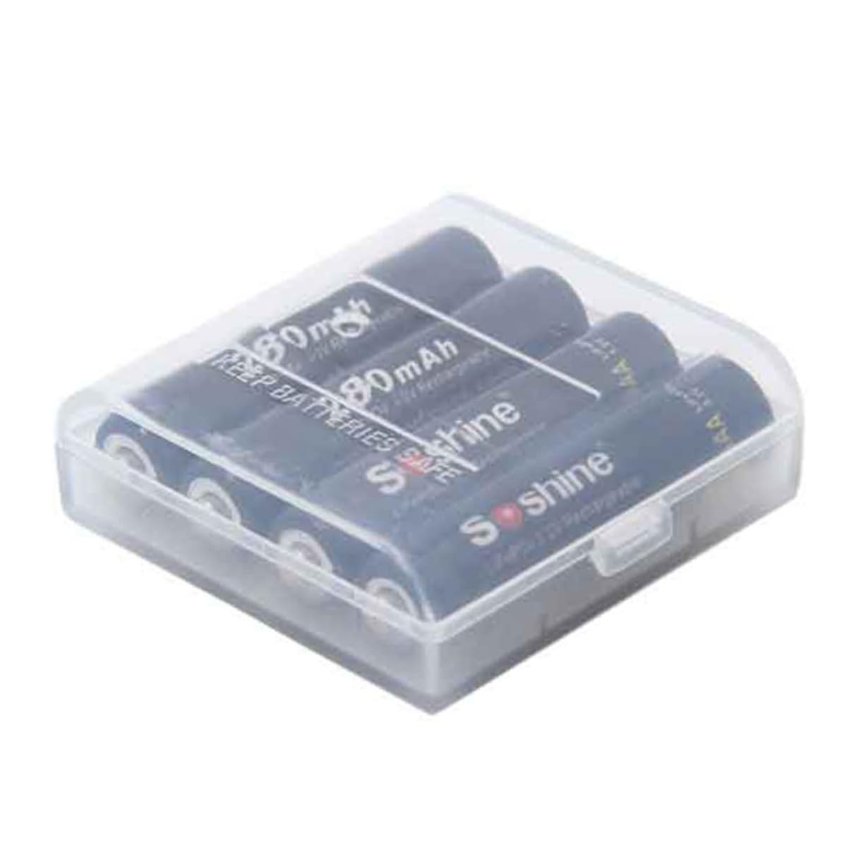 Gadpiparty 2-Pack Clear Plastic AAA Battery Storage Case - Portable Hard Protective Holder for AAA Batteries | Perfect for Travel, Camping & Home Organization