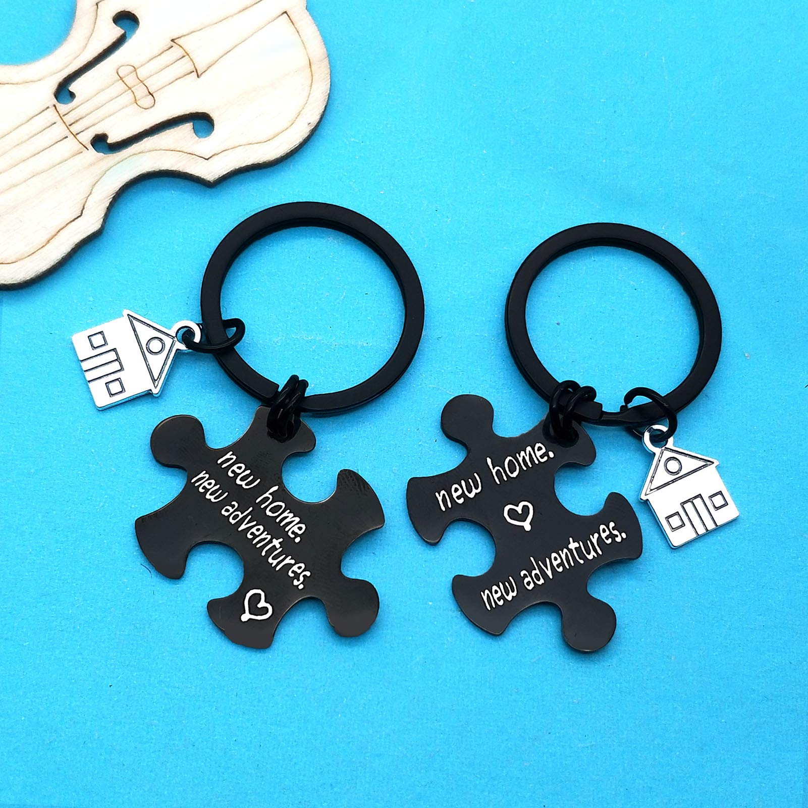 Xiahuyu New Home Keychain - Housewarming Gift for New Homeowners, First Home & Moving In Present - Perfect for House Keys, Welcome Gifts & New Home Decor
