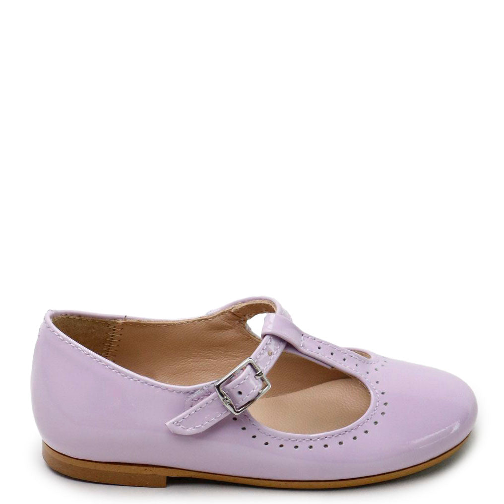 Lilac Patent Leather T-Strap Mary Jane Shoes for Women - Elegant & Comfortable Dress Shoes for Work, Party & Special Occasions