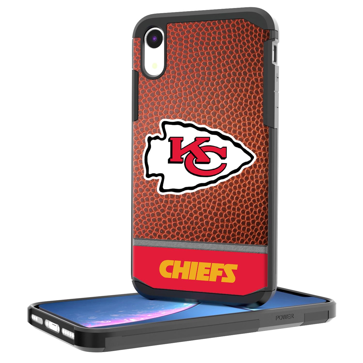 Kansas City Chiefs iPhone Case - Rugged Wordmark Design for iPhone 14/13/12/Pro/Max - Shockproof Protective Cover for Football Fans & Game Day (Perfect for Tailgating & NFL Events)