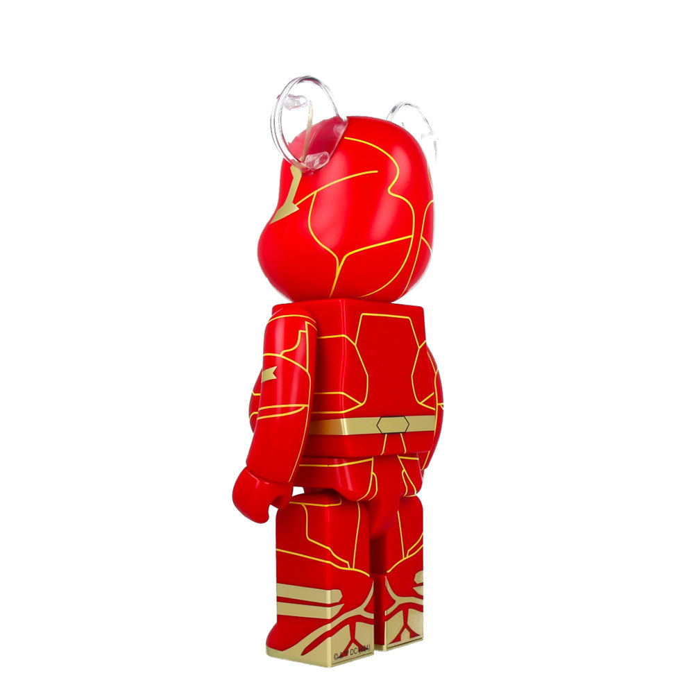 400% Bearbrick The Flash Collectible Figure - DC Comics Superhero Vinyl Art Toy for Display & Gift Giving - Perfect for Home Decor, Office Display & Pop Culture Collections
