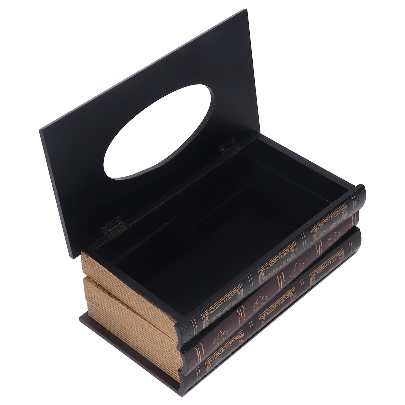 Elegant Large Opening Tissue Box Holder - Practical & Stylish for Office, Home, and Living Room Decor | Perfect for Tissues, Books & Desk Organization
