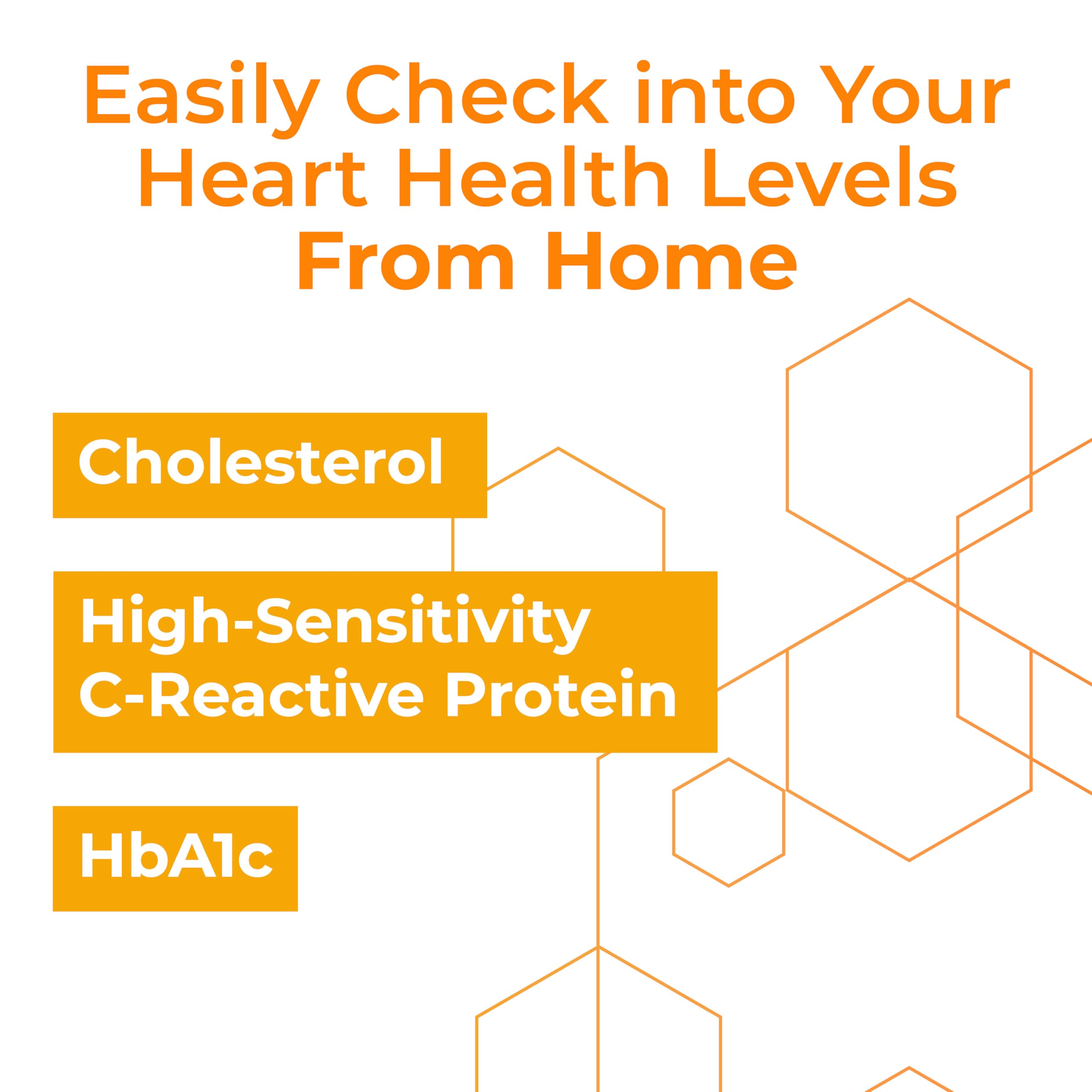 At Home Heart Health Test Kit - Cholesterol Level Test - CLIA Lab Certified for Accurate Results - Monitor Your Heart Health Easily at Home