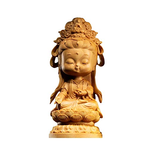 ZGPTX Guan Yin Statue - Chinese Buddha Sculpture for Home Decor, Office Art & Collectible Ornaments | Perfect for Meditation Spaces, Feng Shui & Spiritual Gifts