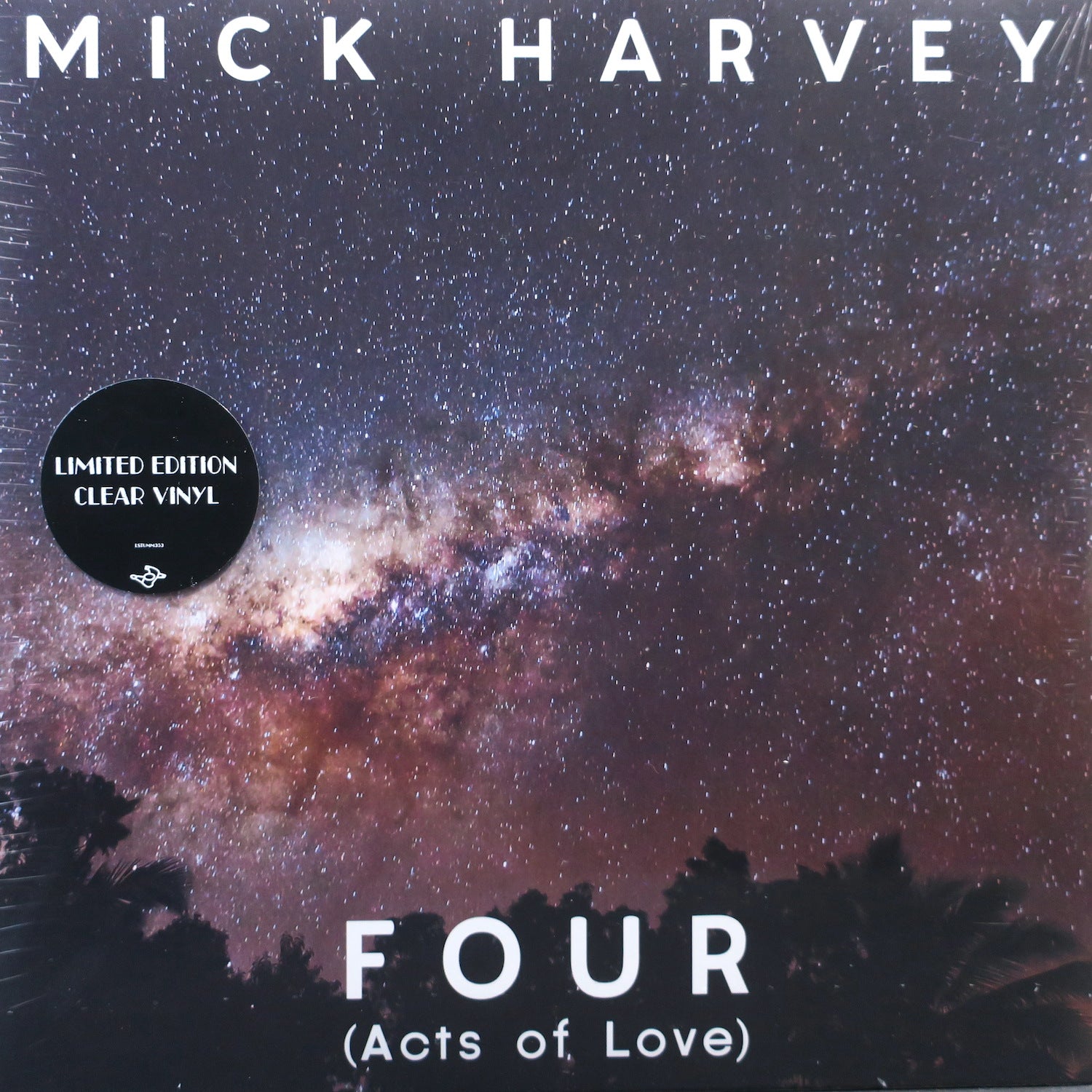 MICK HARVEY 'Four (Acts Of Love)' Limited Edition Clear Vinyl LP Record – Alternative Rock Music for Collectors & Audiophiles – Perfect for Home Listening & Gift Giving