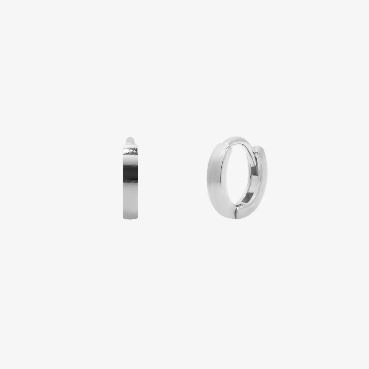 8mm Gold Huggie Hoop Earrings for Women - Minimalist Small Hoop Earrings for Everyday Wear, Gift for Her, Trendy & Comfortable Jewelry for Work, Date Night & Casual Outings