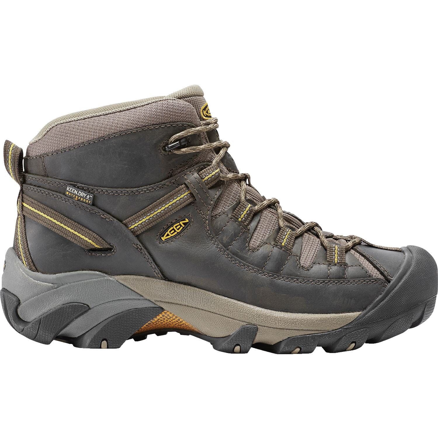 KEEN TARGHEE II Waterproof Mid Hiking Boots for Men - Outdoor Trekking & Trail Running Shoes - Final Sale