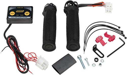 Orange Cycle Parts ATV Clamp-On Dual Zone Heated Grips with Thumb Warmer - Premium Cold Weather ATV Accessories for Winter Riding Comfort