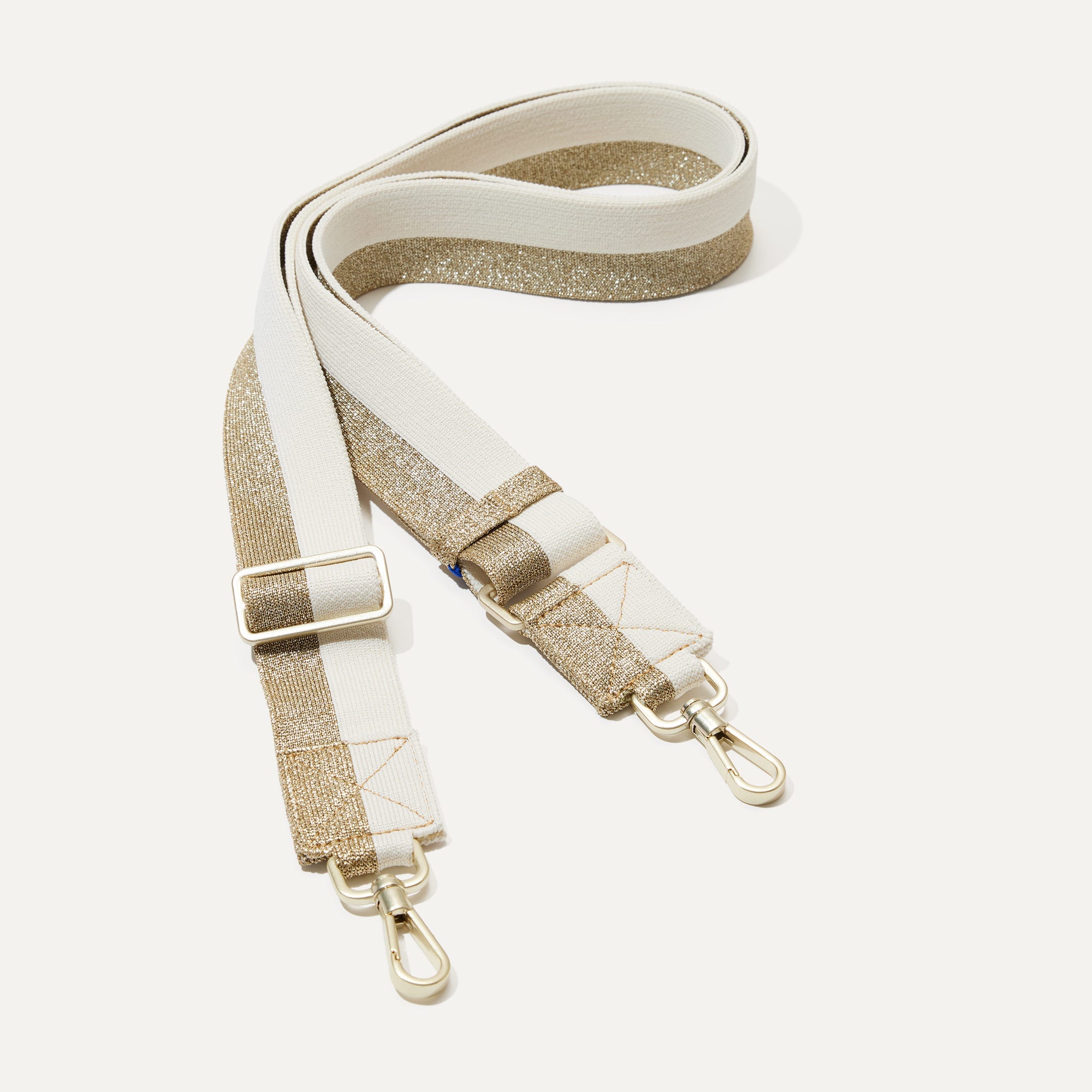Stylish Gold and White Crossbody Strap - Adjustable Shoulder Bag for Women | Perfect for Travel, Shopping & Everyday Use