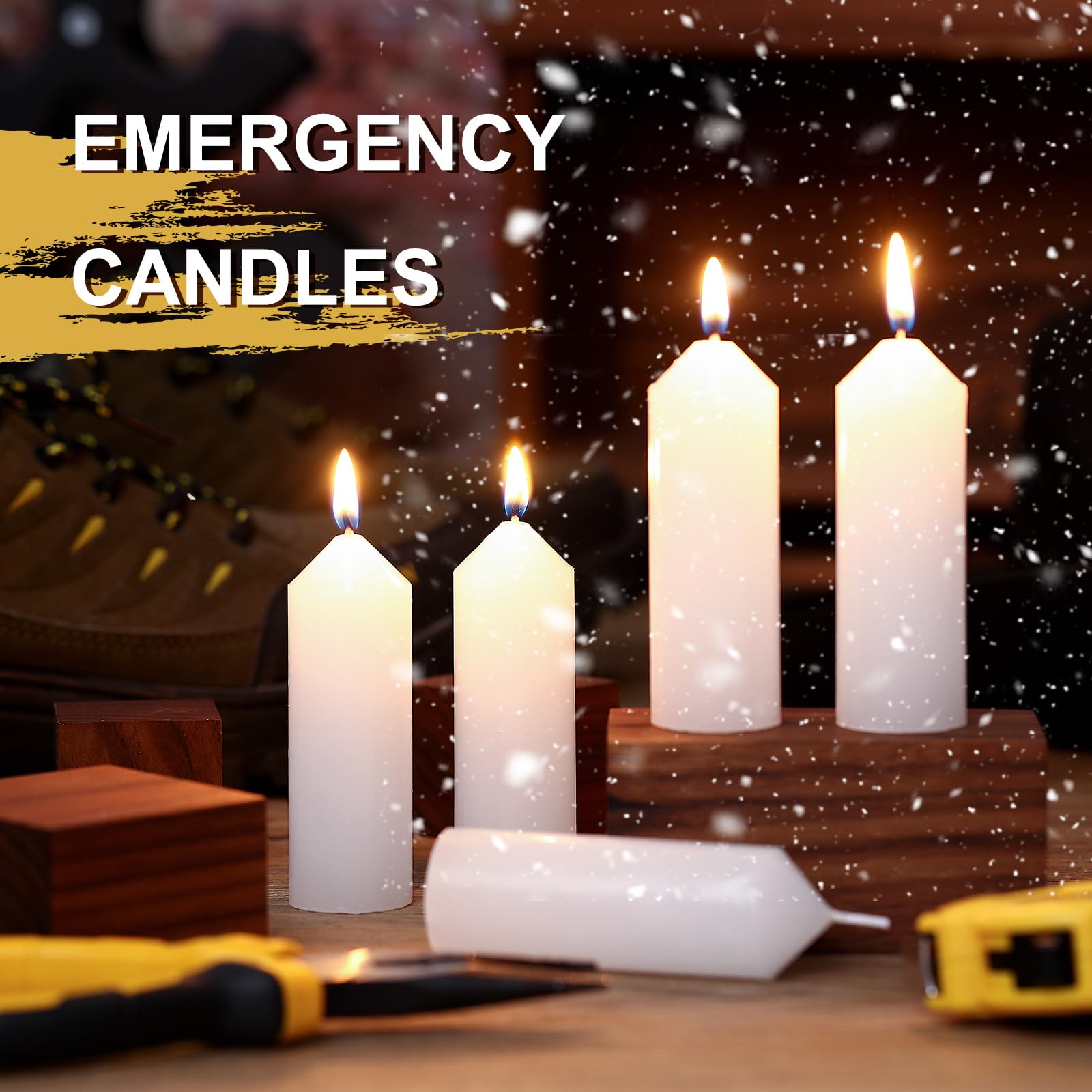 36-Pack 9-Hour Emergency Candles for Camping & Power Outages