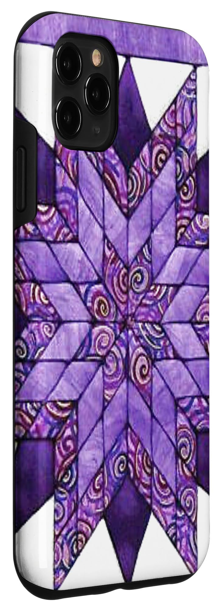 iPhone 11 Pro Max Case - Quilted Boho Farmhouse Design for Women | Perfect for Sewing Enthusiasts & Country Style Lovers | Protective Phone Cover for Daily Use, Travel & Outdoor Activities