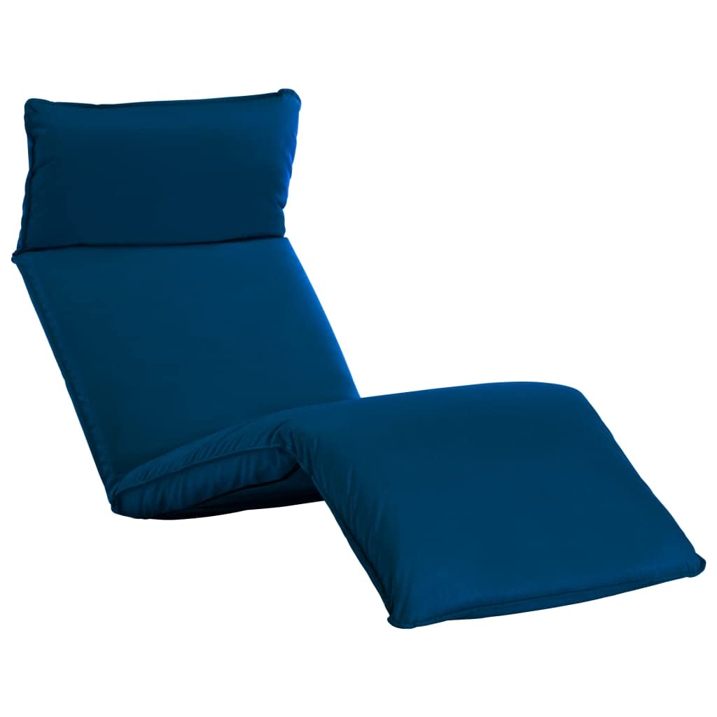 Foldable Sun Lounger with 5-Level Adjustment - Waterproof Oxford Fabric Patio Bed for Outdoor, Garden & Poolside Relaxation - Navy Blue Lounge Chair for Backyard, Beach & Camping