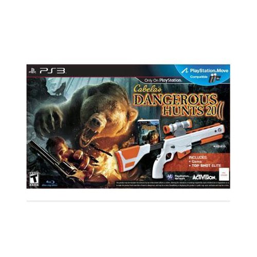 Activision Blizzard Cabela's Dangerous Hunts 2011 with Gun - First Person Shooter Game for PlayStation 3 - Hunting Simulation & Action Adventure for Outdoor Enthusiasts