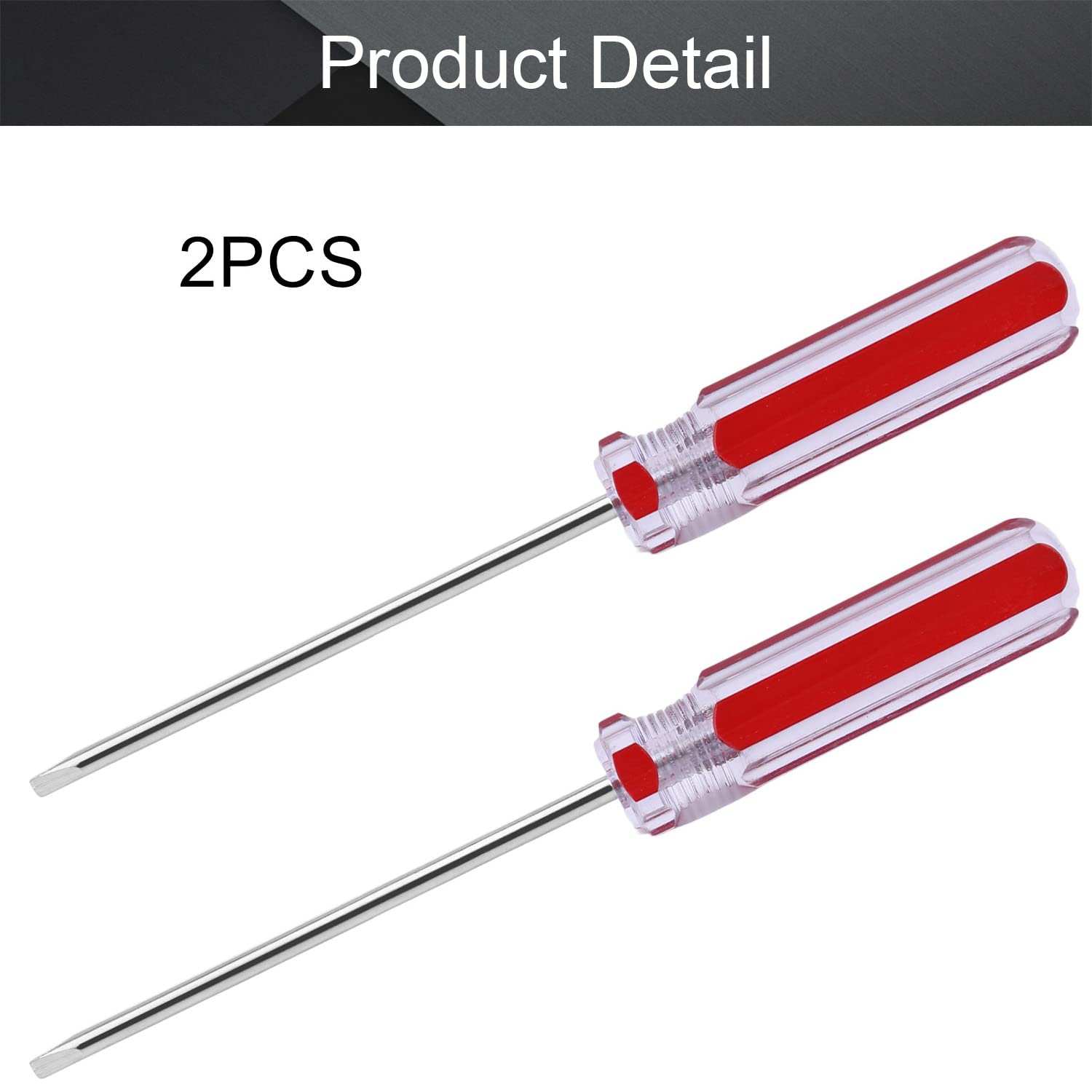 Utoolmart 2.3mm Magnetic Triangle Screwdriver Set - 2 Pcs with 75mm 45# Steel Shaft & 55mm Ergonomic Plastic Handle | Perfect for iPhone, Nintendo Switch, Electronics Repair & DIY Home Improvement Projects