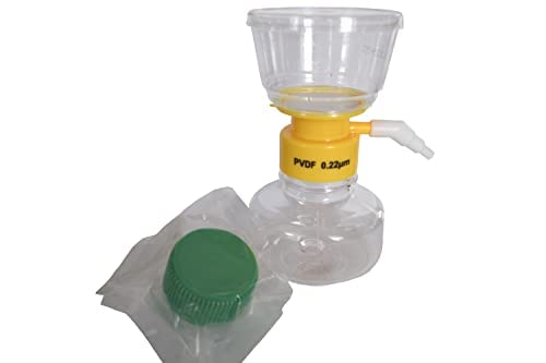 150mL Vacuum Filtration System with 0.22µm PVDF Membrane - Graduated, Sterile (6 Systems/Case) for Laboratory Sample Preparation and Cell Culture Media Filtration
