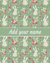 Cute Bunny and Strawberry Green1