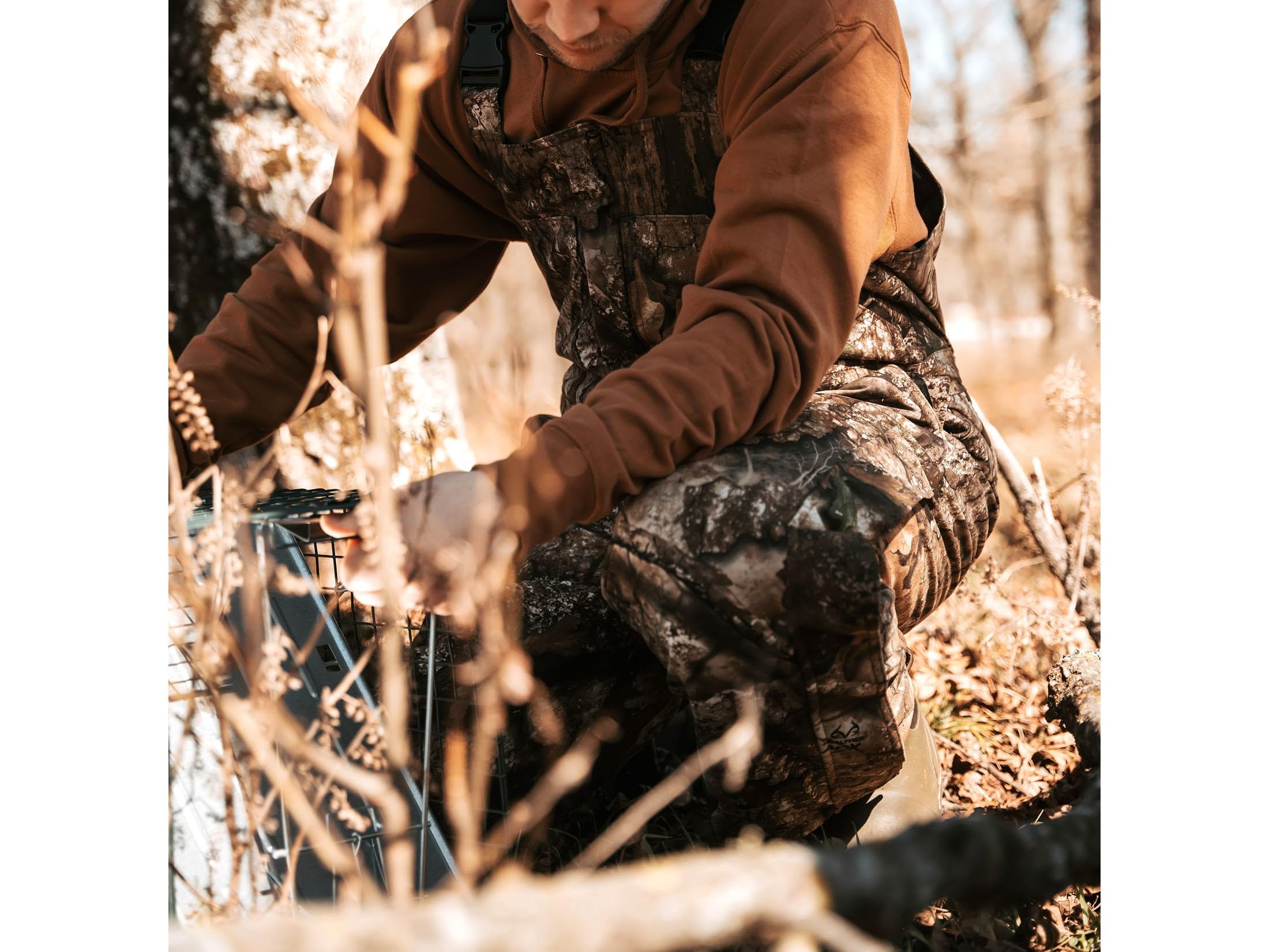 Men's Waterproof Hunter's Creek Bib Overalls - Durable Hunting & Outdoor Work Pants for Cold Weather - Perfect for Hunting, Fishing, Farming & Winter Outdoor Activities