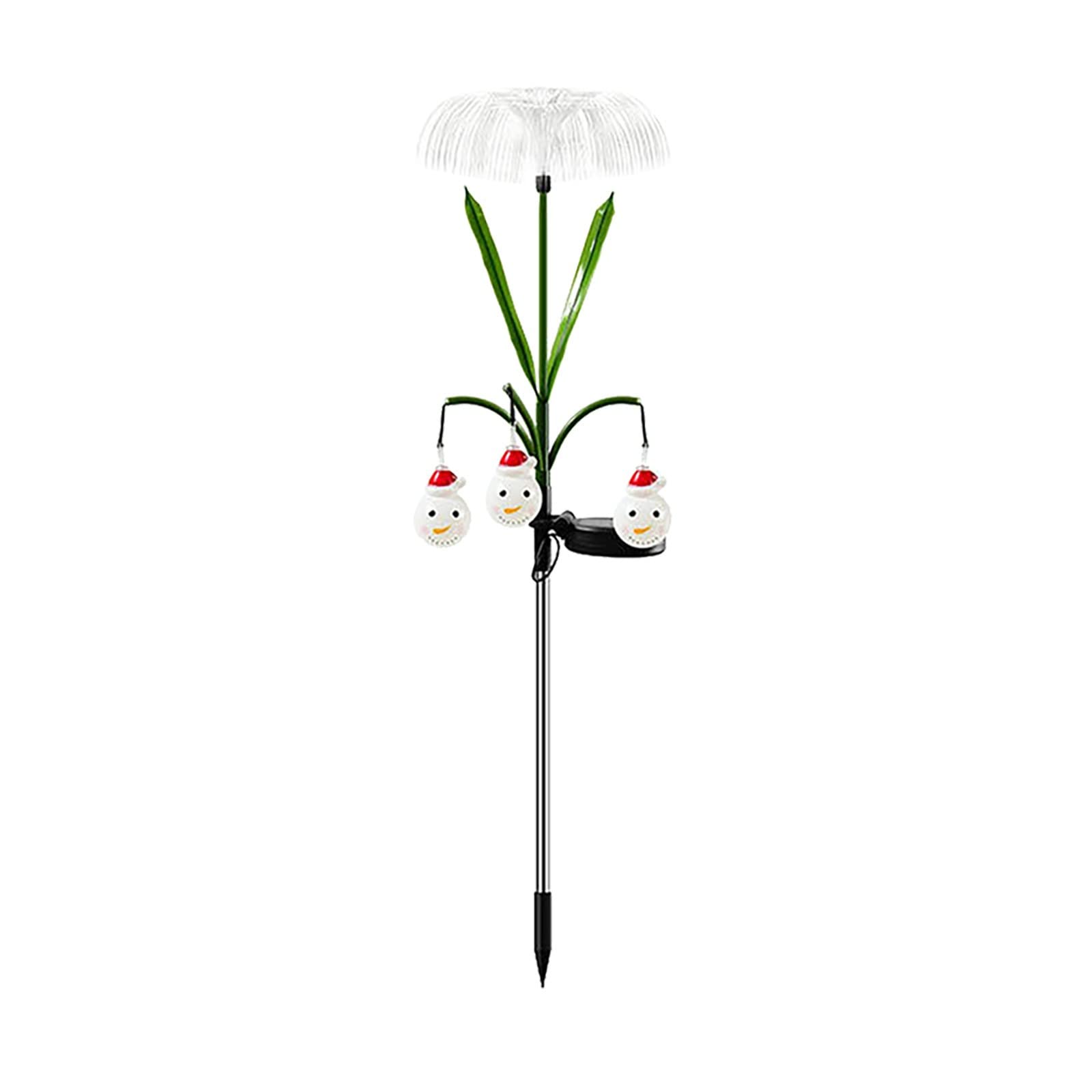 White LED Floor Lamp with Star Decorations - Holiday Snowman & Santa LED Lights for Outdoor Landscape, Patio, Lawn & Garden - Dragon Lantern for Christmas Decor (One Size) - Perfect for Festive Yard Displays, Winter Weddings & Seasonal Celebrations