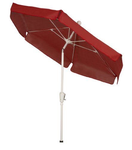 Red with White Pole