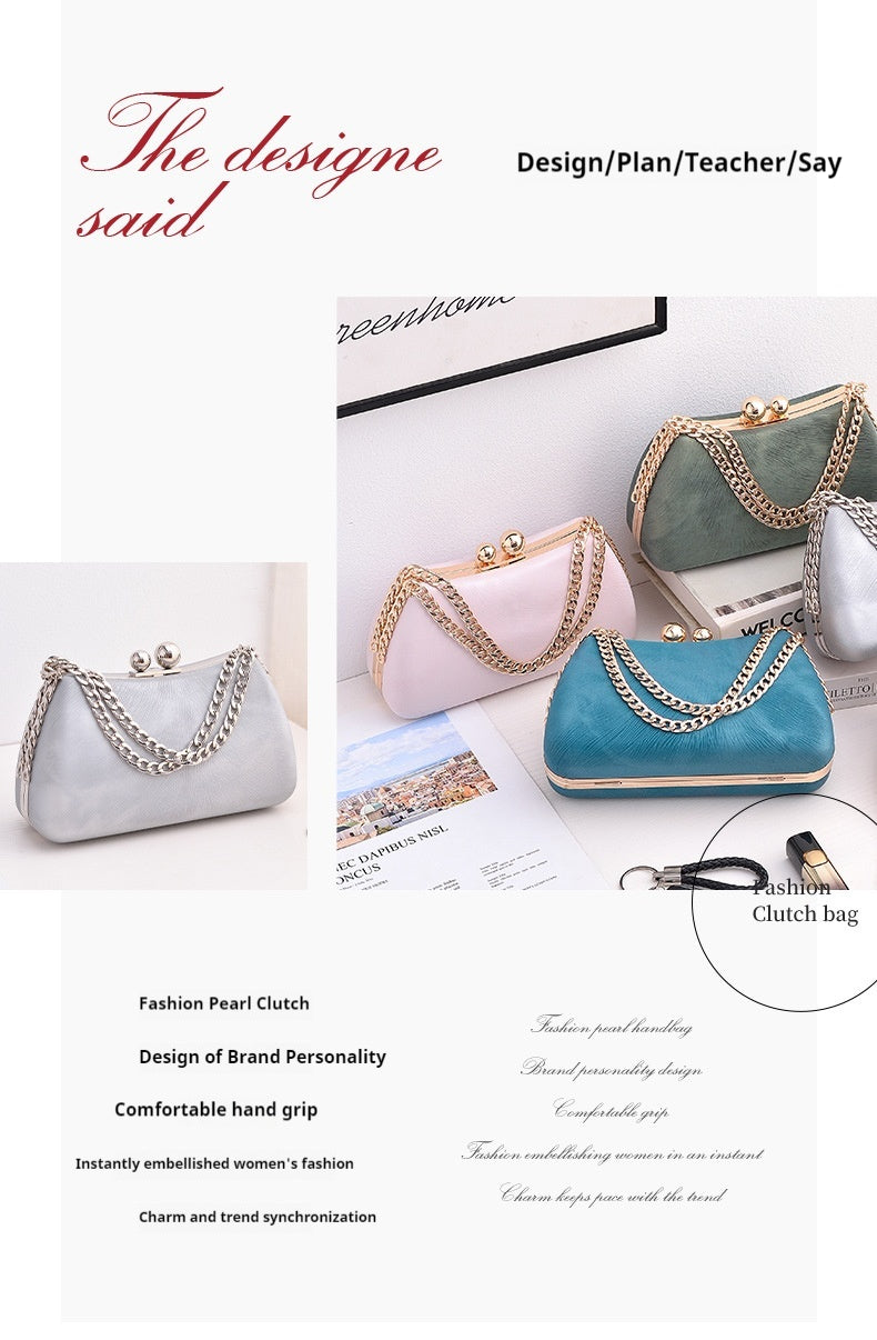 Stylish PU Clutch Bag for Dinner Parties & Evening Events - Elegant Women's Fashion Handbag for Weddings, Prom & Night Out (714304098769)